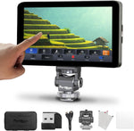 Portkeys LH7H camera monitor front view showing 7 inch touchscreen display