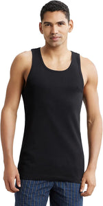 Jockey men FP04 modern black large front view gym vest