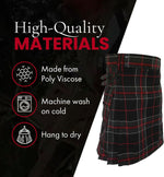 UT Kilts poly-viscose fabric texture close-up shot