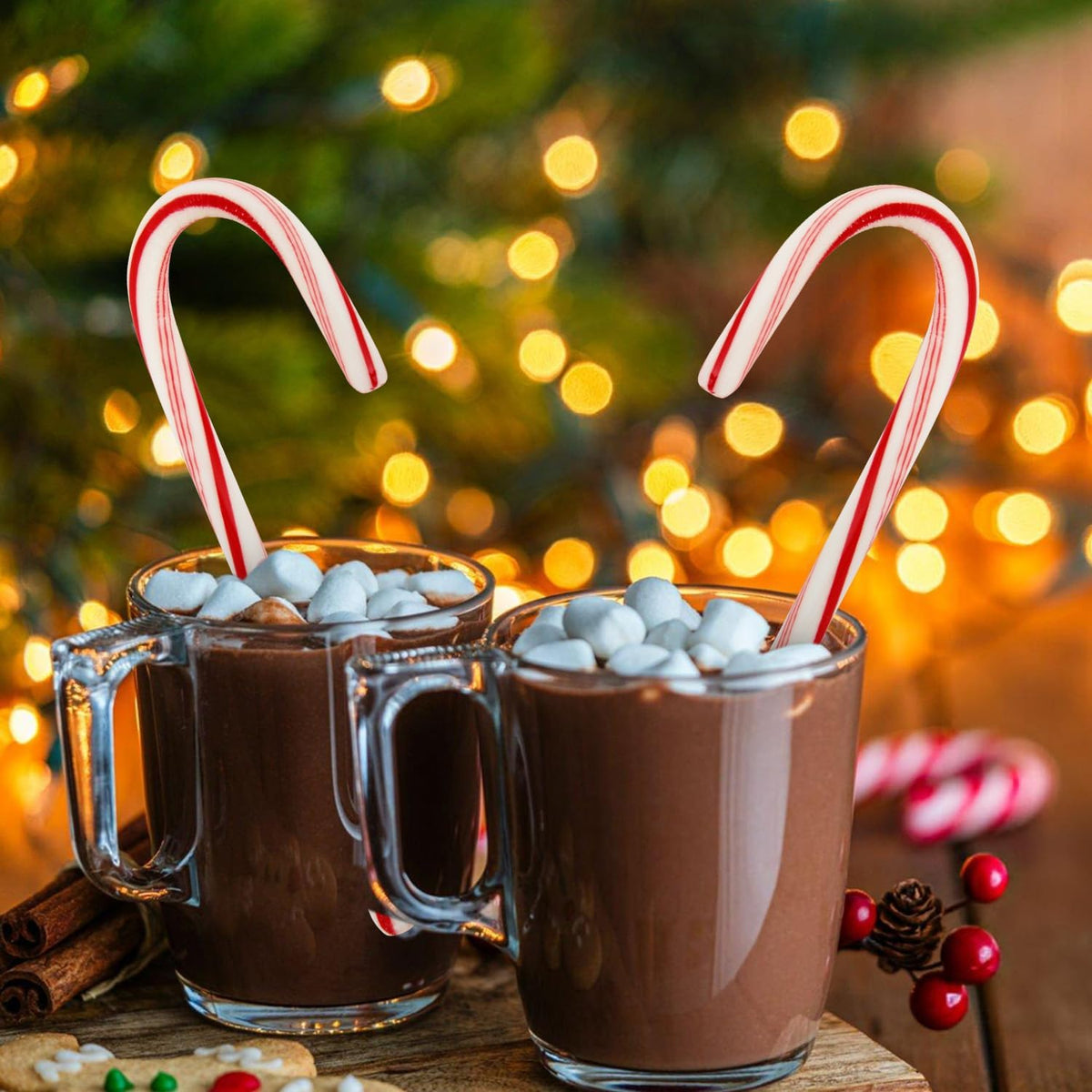 Sweetside Candy Co. Christmas treats being placed inside holiday stocking stuffers.