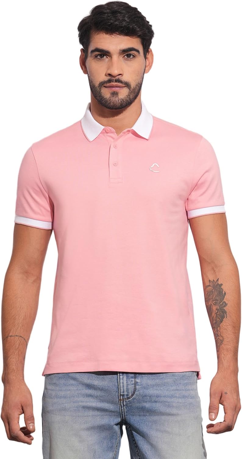 Being Human Aqua Regular Fit Men's Polo T-Shirt Clothing - Image 1