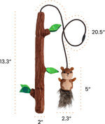 Full length view of Catstages chase wand and packaging