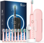 Rtauys M5 sonic electric toothbrush pink front view