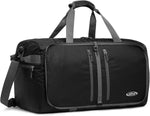 G4Free 40L foldable travel duffle bag front view in black