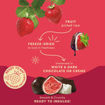 Tru Fru chocolate covered raspberries in open bag