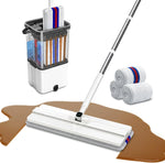 IKIMAKIST Mop and Bucket Set front view showing dual water chambers.