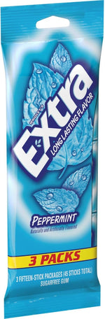EXTRA Spearmint Sugar Free Chewing Gum, 3 Pack Bulk Gum (45 Sticks Total), Long-Lasting Fresh Breath, Individually Wrapped - Image 13