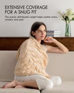 Kaisa crystal velvet weighted blanket folded showcasing texture