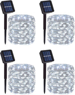 2 Pack Solar Copper Wire String Lights, 66 Ft 200 LEDs Warm White Outdoor | IP65 Waterproof, 8 Lighting Modes, Auto Dusk-to-Dawn, 10-12 Hour Runtime, Garden Patio Yard - Image 9