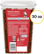 Temptations dual textured cat treats showing chicken liver and beef flavor variations
