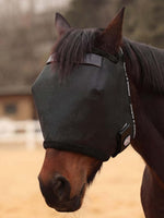 Harrison Howard Reinforced Horse Fly Mask with Mirror PVC Brow Support, Enhanced Eye Space, UV Protection Purple M - Image 9