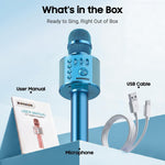 BONAOK wireless microphone charging port and micro SD card slot