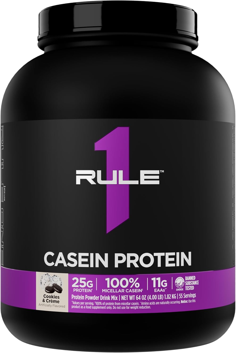 Rule 1 Proteins Casein Protein, Chocolate Fudge, 52 Servings | 25g Protein and 11g EAAs Per Serving from Slow-Release Micellar Casein for Overnight Recovery and Sustained Delivery - Image 11