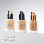 Durable plastic dip tube and dispenser assembly for fluid makeup bottles