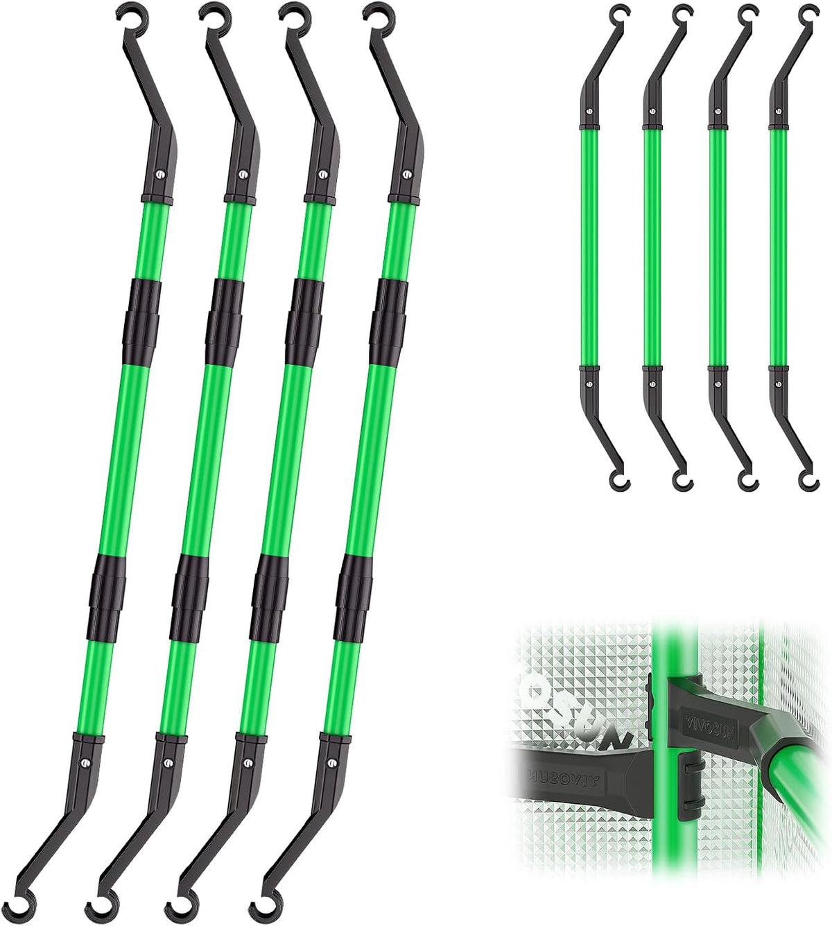VIVOSUN Grow Tent High CFM Kit, Green Pole Range of 24"-48", Suitable for 2'x2', 3'x3', 4'x2' and 4'x4' Grow Tent, 4-Pack - Image 12