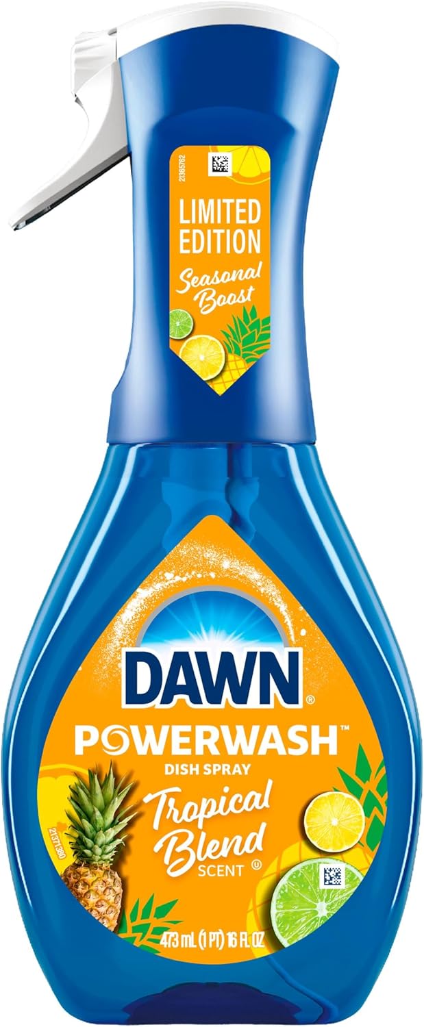 Dawn Dish Soap Spray Tropical Blend Scent, Kitchen Household Essentials, 16 oz. Spray Bottle - Image 11