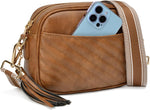 Lola Mae handbag close up of quilted pattern
