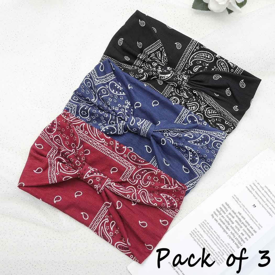 Aceorna wide knot hair band folded layout