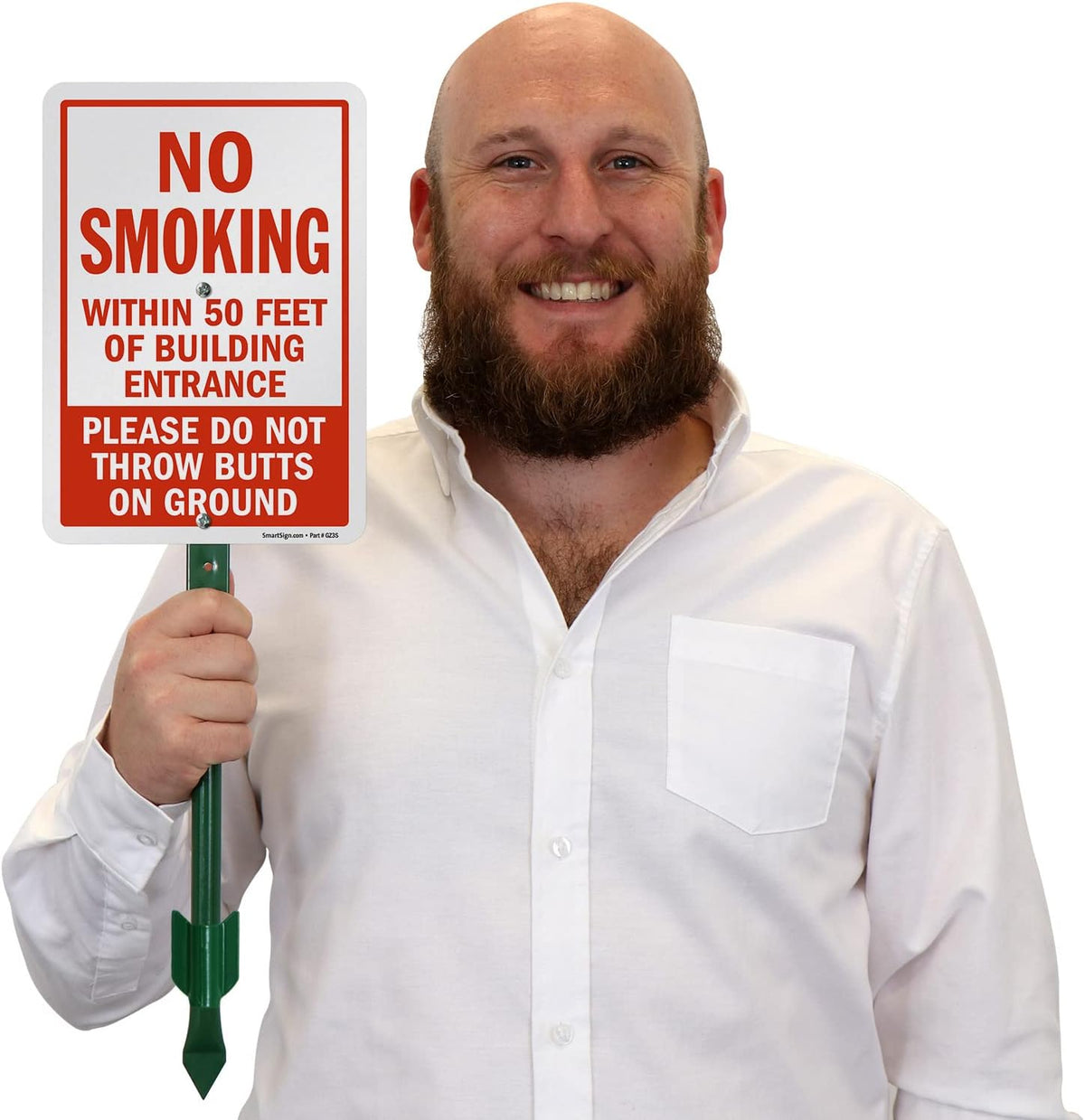 SmartSign outdoor property safety sign display