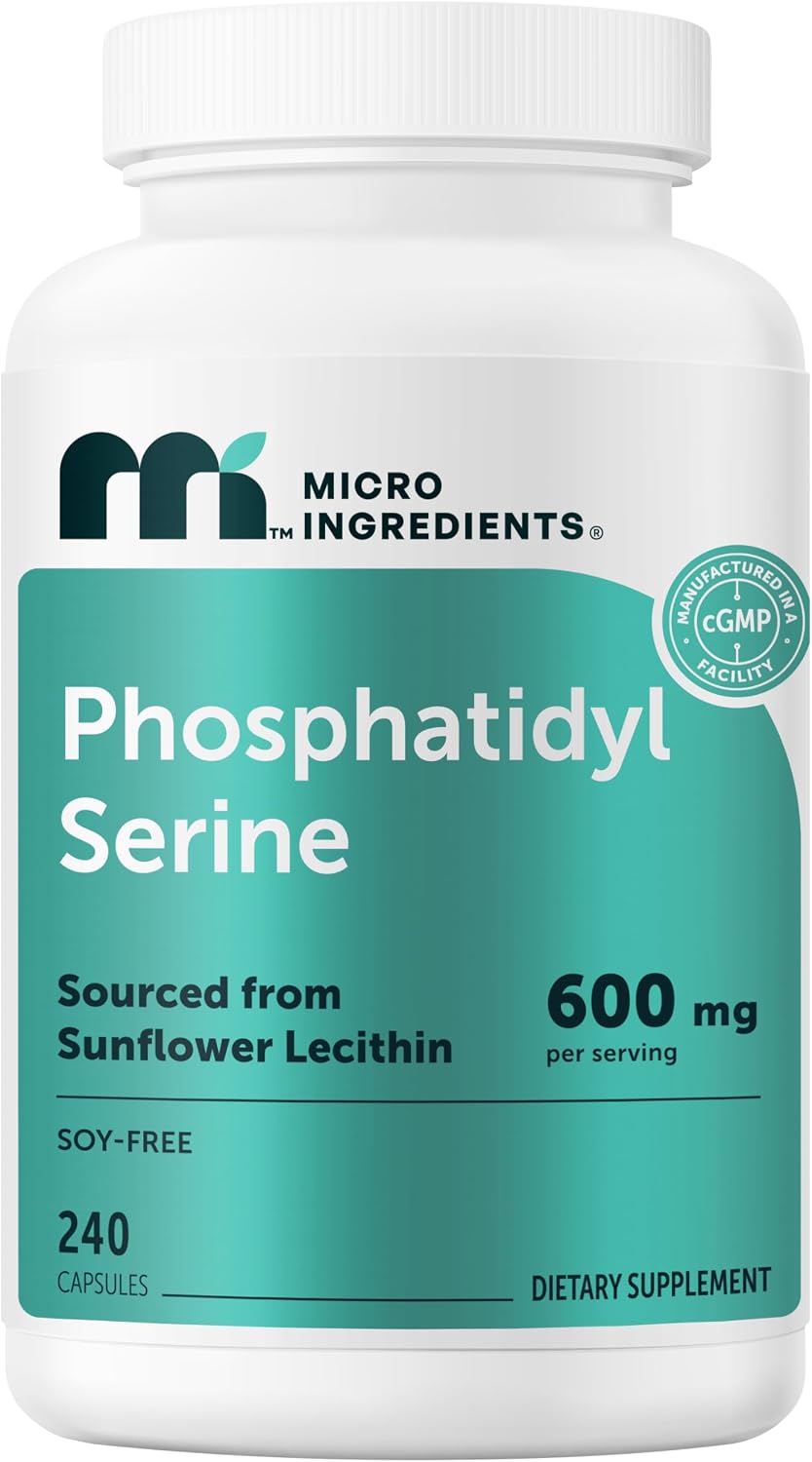 Micro Ingredients Phosphatidylserine 600mg front bottle view