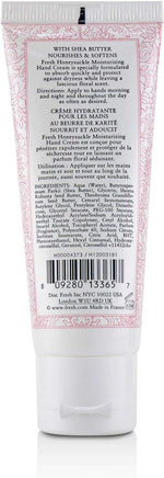 Fresh Honeysuckle Hand Cream 30ml floral tube packaging detail view