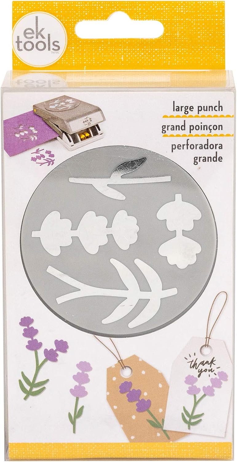 EK Tools lavender large punch front view paper crafting tool