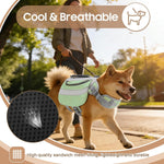 Adjustable abdominal and chest straps on premium Oxford cloth dog vest