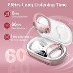 Hadbleng bluetooth headphones angled view highlighting ergonomic over ear hooks