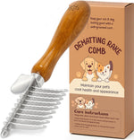 Takavu dematting comb front view for dogs and cats