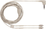Shure EAC64CL audio cable connected to compatible earphones