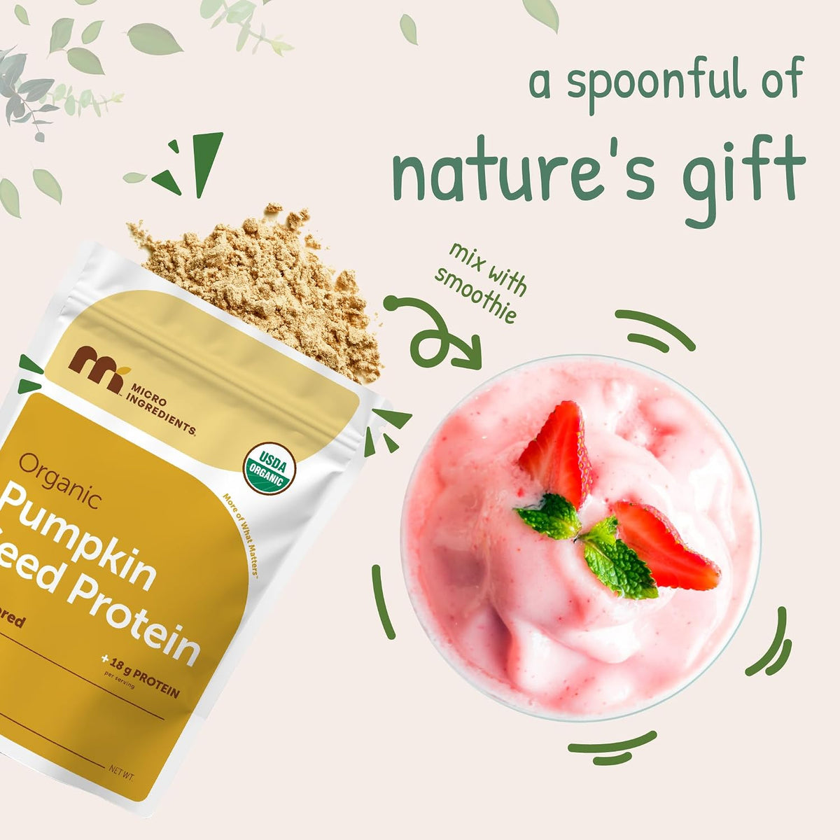 Micro Ingredients plant-based protein powder lifestyle application