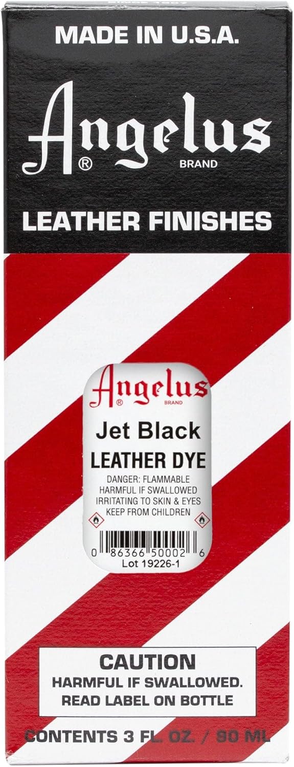 Angelus leather dye liquid texture demonstration