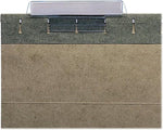 Angled plastic file folder tabs for office organization