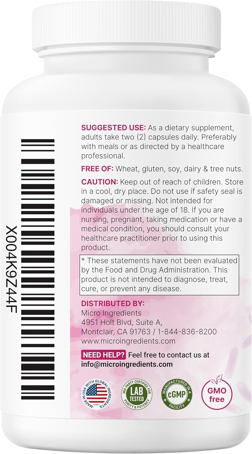 Micro Ingredients women health probiotic bottle lifestyle shot