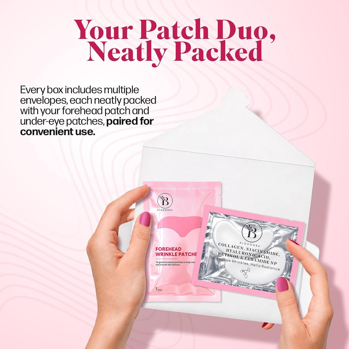 Bloomora hydrogel patches texture and moisture detail