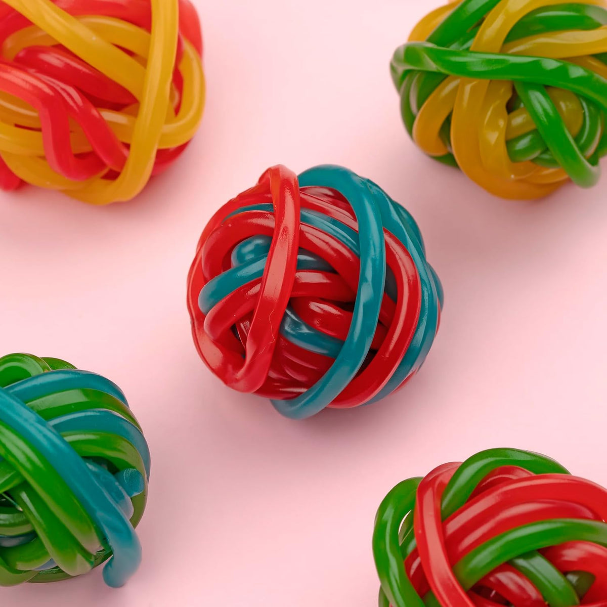 Colorful string licorice laces for decorating cakes and cupcakes