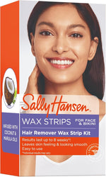 Sally Hansen hair remover wax strip kit front view packaging box