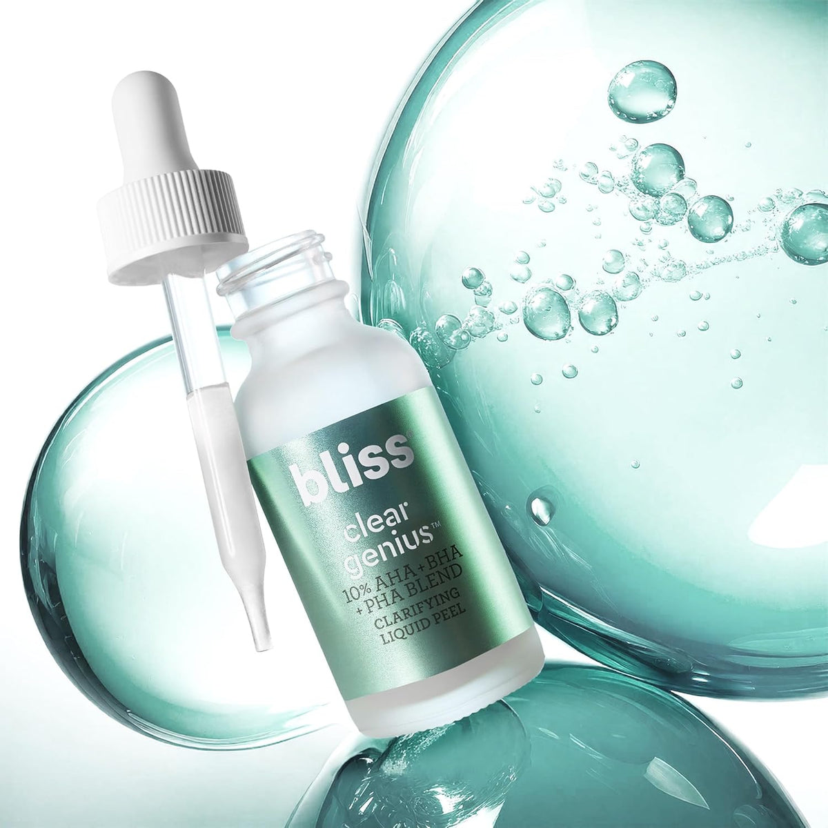 Bliss Clear Genius Clarifying Overnight Liquid Peel vegan skincare product