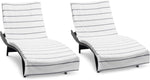 Arkwright Las Rayas Chaise Lounge Cover Towel with Pocket - Pack of 2 - Striped 100% Cotton Cabana Cover for Beach Pool Outdoor Chairs, 30 x 85 in, White/Beige - Image 12