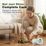 Reptile Shell Care Balm - Moisturizing Conditioner for Tortoise Shell & Lizard Skin - Hydrates Dry Shells in Tanks, Basking Areas & Low Humidity Environments - Image 9