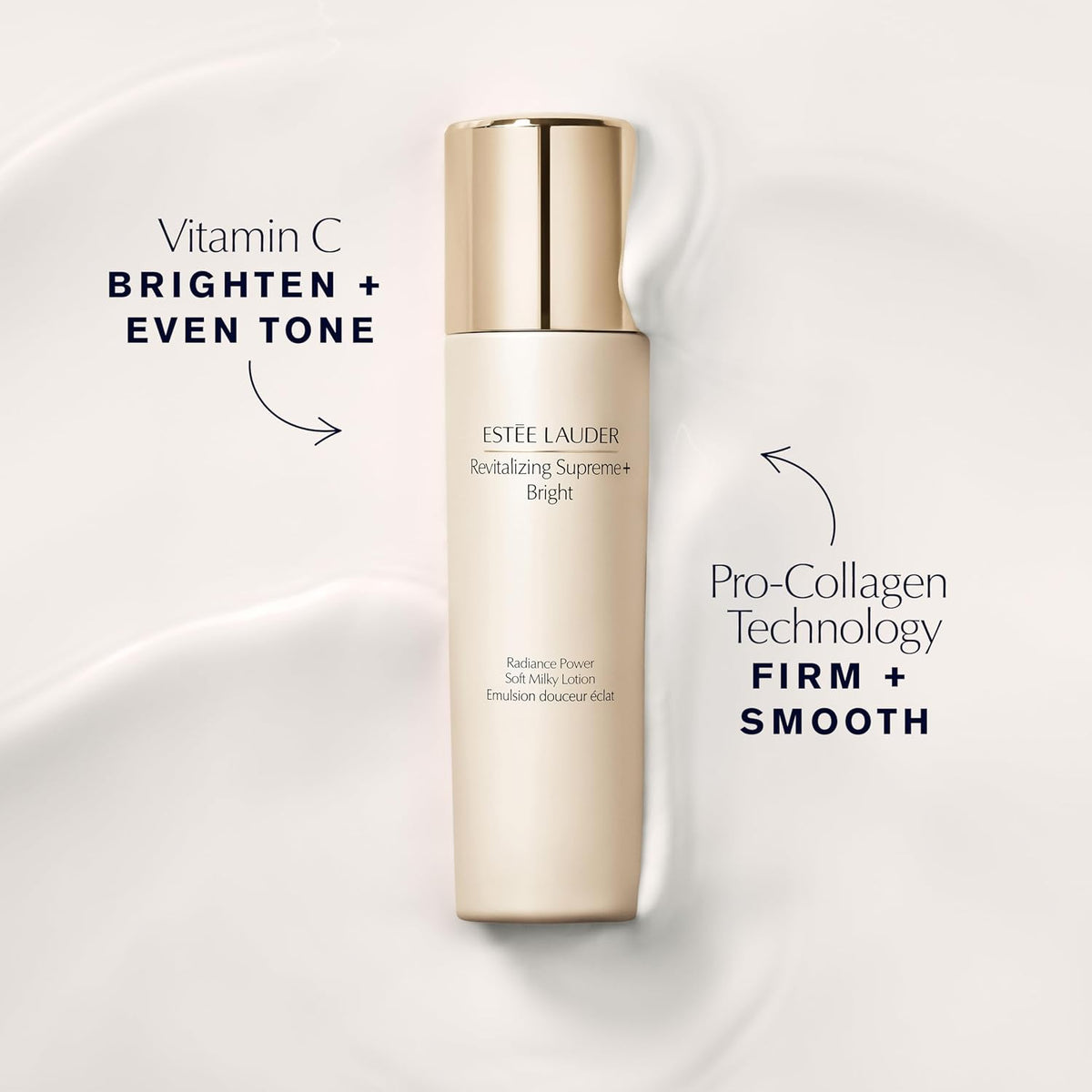 Lightweight fluid texture of Estée Lauder Revitalizing Supreme+ Bright moisturizer
