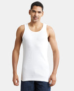 Jockey 8823 men cotton rib vest folded view apparel
