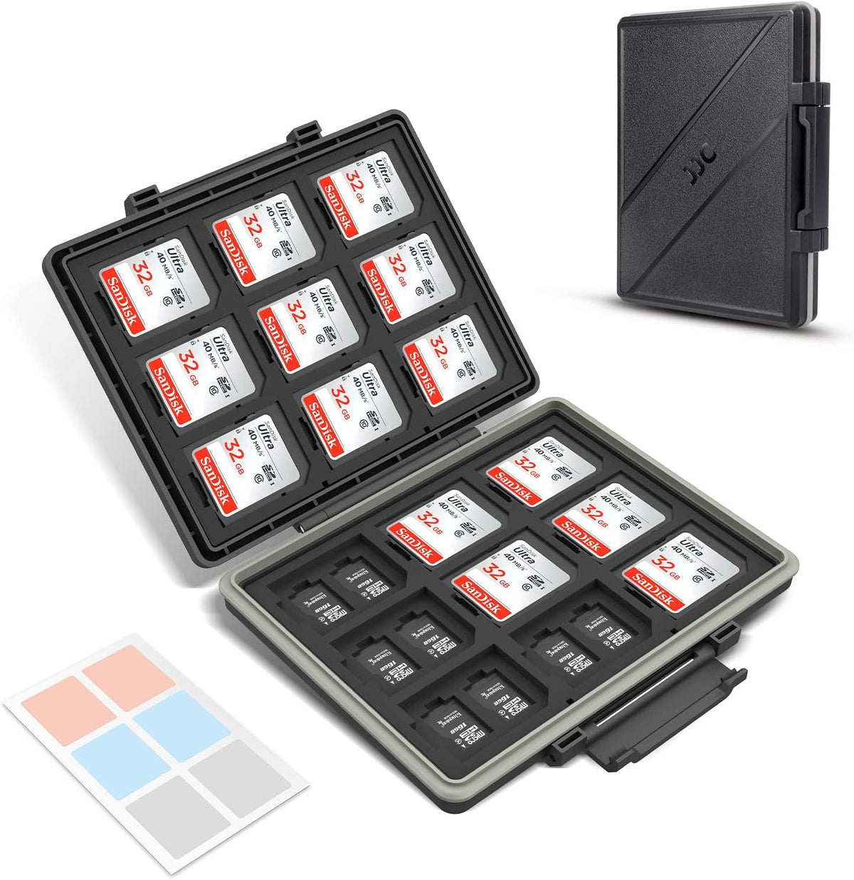 CFexpress Type A Card SD Card Holder Case Storage, Water-Resistant Shockproof Memory Card Organizer Box for 12 SD Card, 12 CFexpress Type-A Card for Sony A7RV A7SIII A7IV A7R5 A1 A9M3 FX3 FX6 FX30 FR7 - Image 11