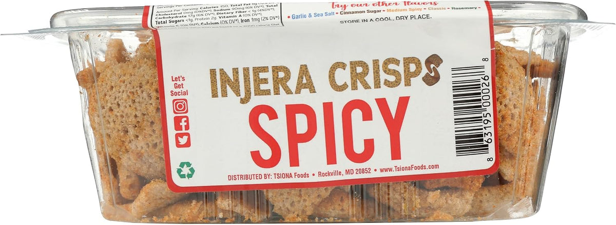 Tsiona Foods spicy crisps snack for dipping