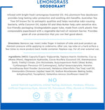 Desert Essence natural deodorant back label ingredients