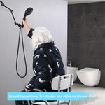 PDPBath heavy duty brass shower arm fully extended position