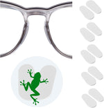 Fusanwin ultra thin eyeglass nose pads clear 5 pairs package front view