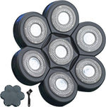 Men's Electric Shaver Replacement Heads 5D Sharp Head Shaver Replacement Heads Floating Shaver Blades for Electric Rotary Shaver (5 heads Gold) - Image 13
