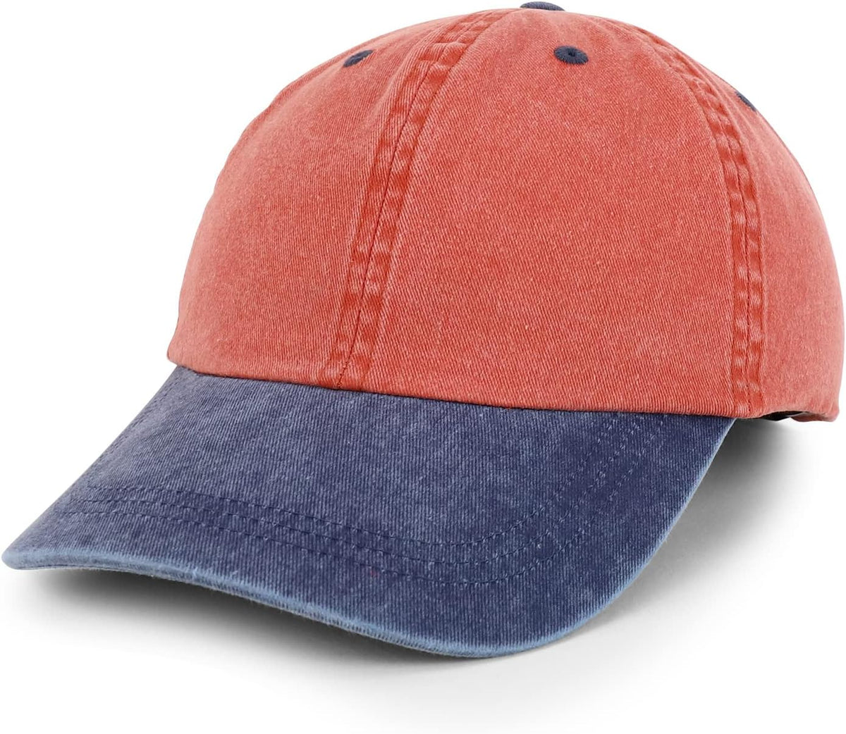 Trendy Apparel Shop Oversize XXL Pigment Dyed Washed Cotton Baseball Cap - Image 11