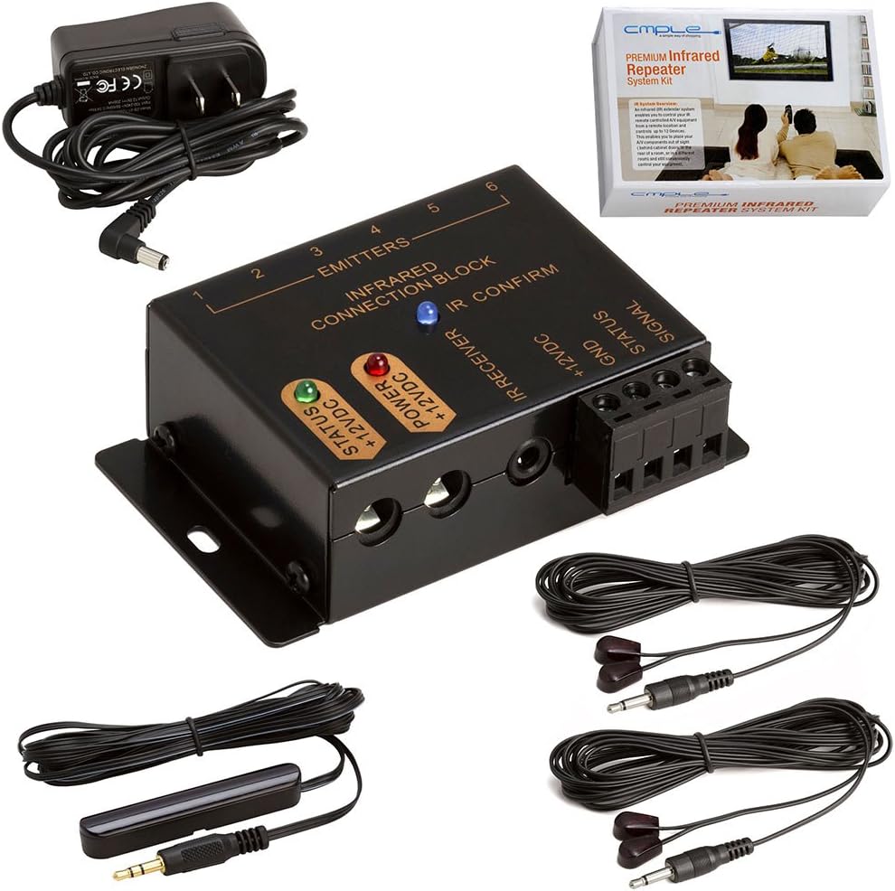 Cmple premium hidden infrared repeater system kit front view